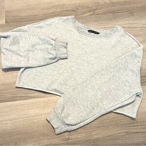 EUC Shein Gray Cropped Sweatshirt, Size Small